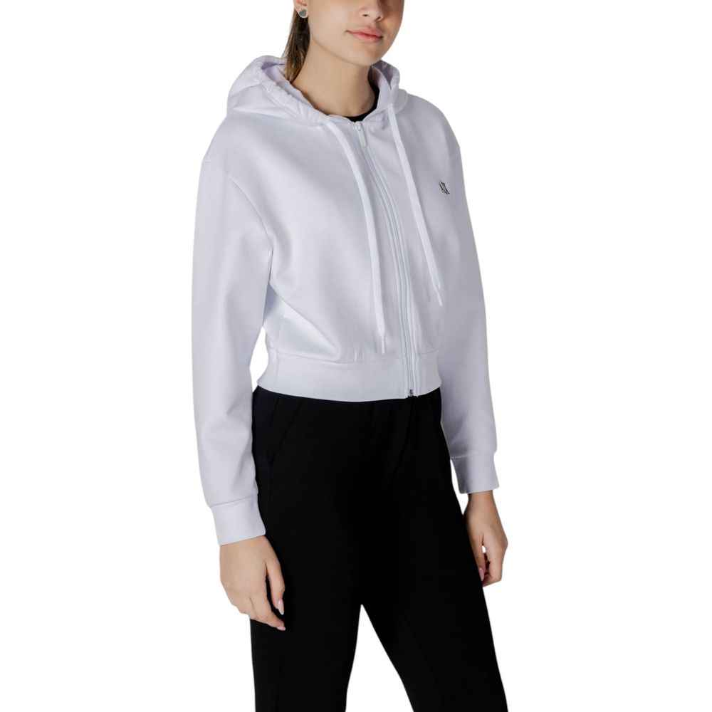 Armani Exchange White Cotton Hoody