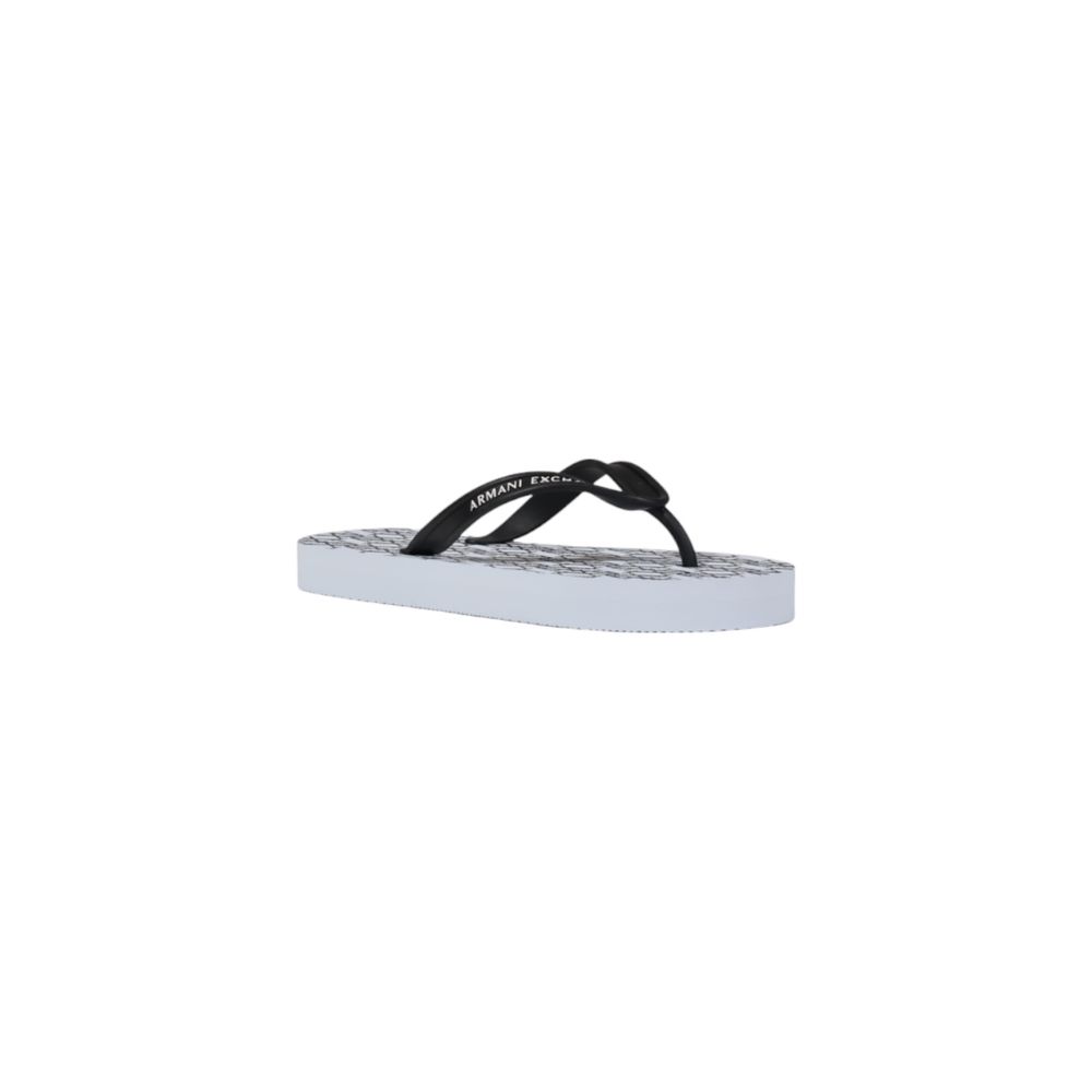 Armani Exchange XDQ010 XV700 Rubber Flip Flops White