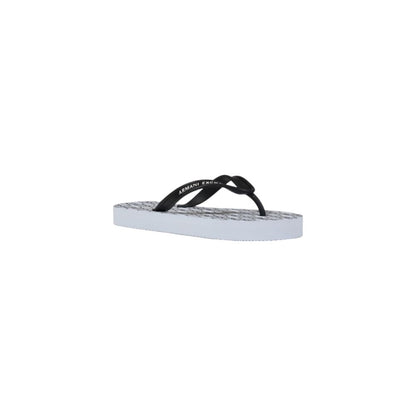 Armani Exchange XDQ010 XV700 Rubber Flip Flops White
