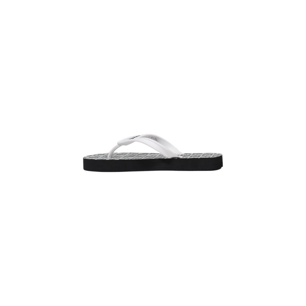 Armani Exchange XDQ010 XV700 Rubber Flip Flops Black White