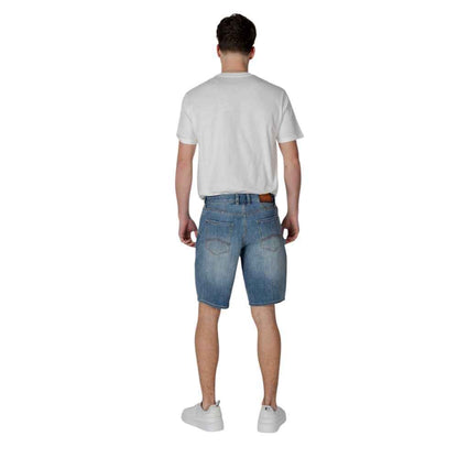 Armani Exchange Blue Polyester Bermuda