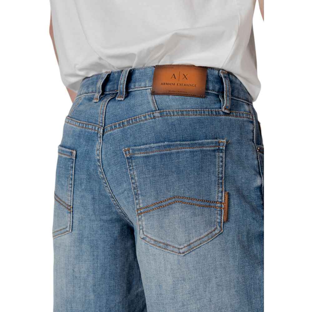 Armani Exchange Blue Polyester Bermuda