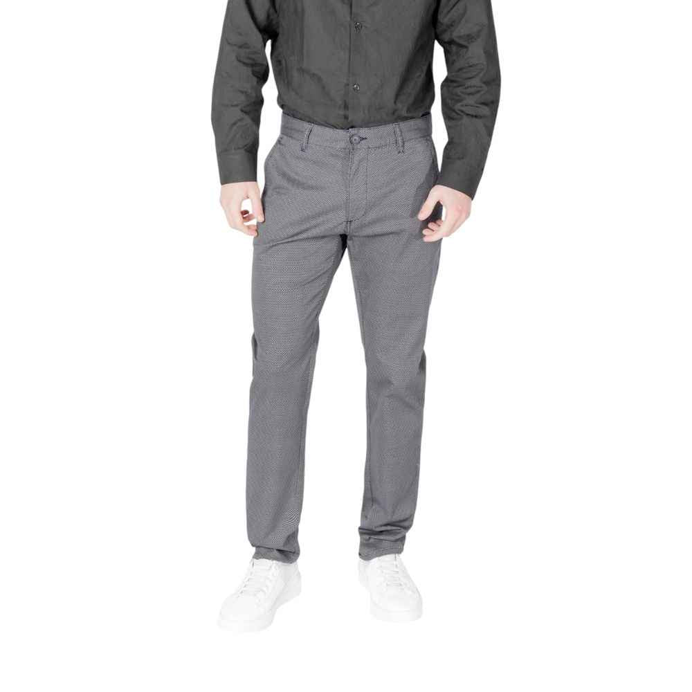 Armani Exchange Blue Cotton Skinny Pant