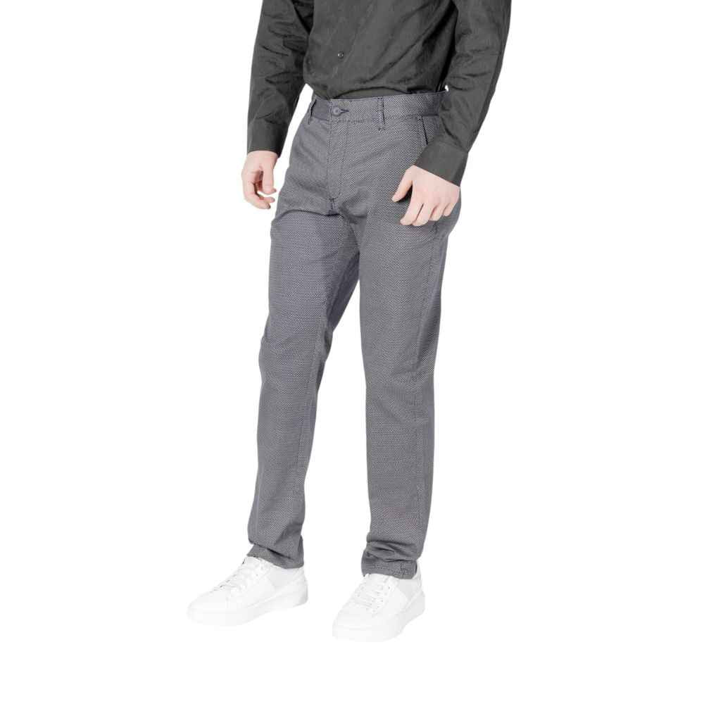 Armani Exchange Blue Cotton Skinny Pant