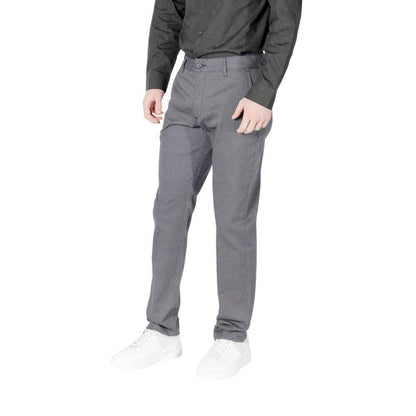 Armani Exchange Blue Cotton Skinny Pant
