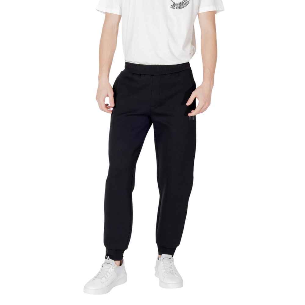 Armani Exchange Black Cotton Joggers Workout Pant