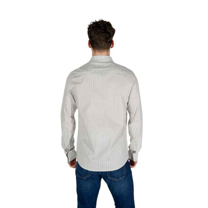 Armani Exchange Cream Cotton Shirt