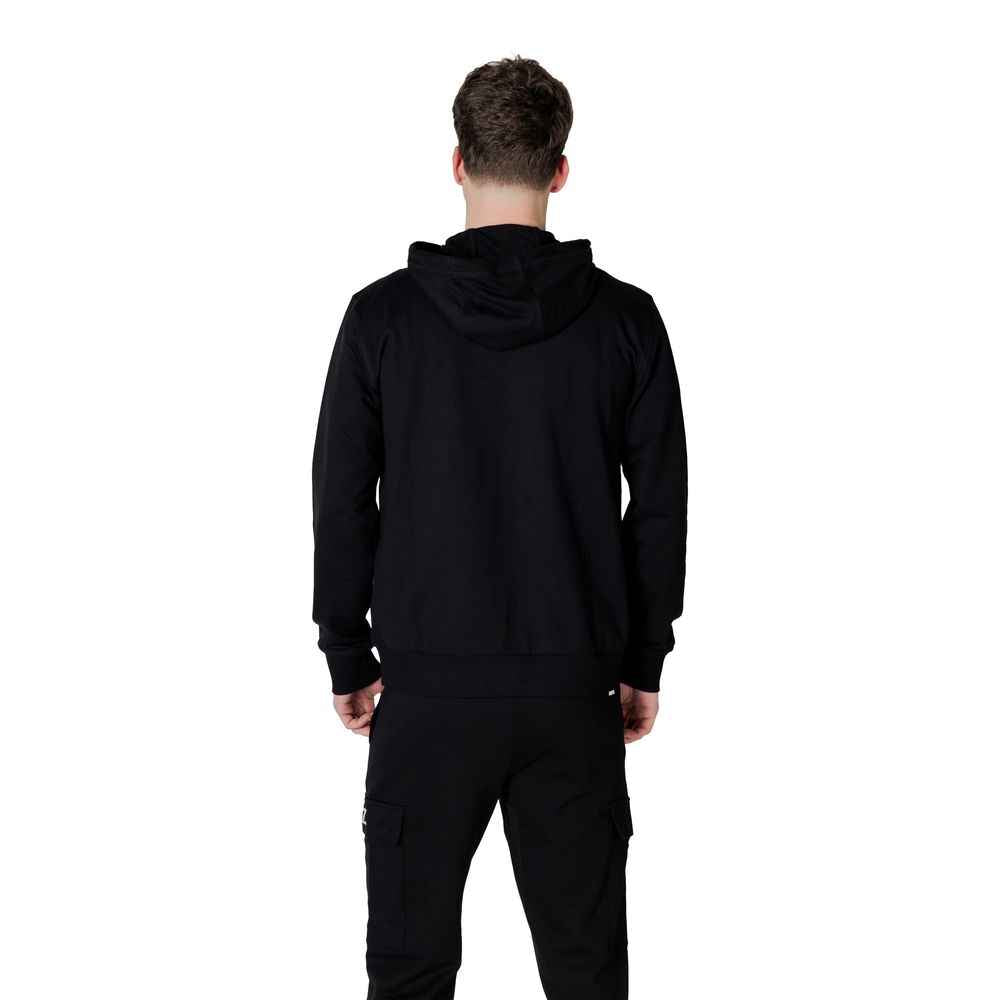 EA7 Emporio Armani Black Cotton Hoody