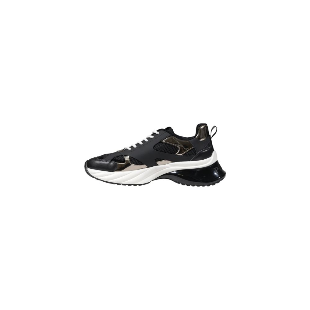 Pinko ARIEL 15 Leather Sneakers Sculpted Sole Black