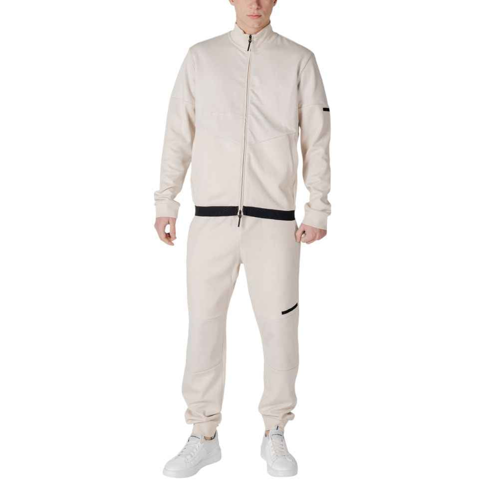 EA7 Emporio Armani Beige Cotton Sweatsuit