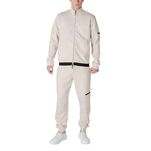 EA7 Emporio Armani Beige Cotton Sweatsuit