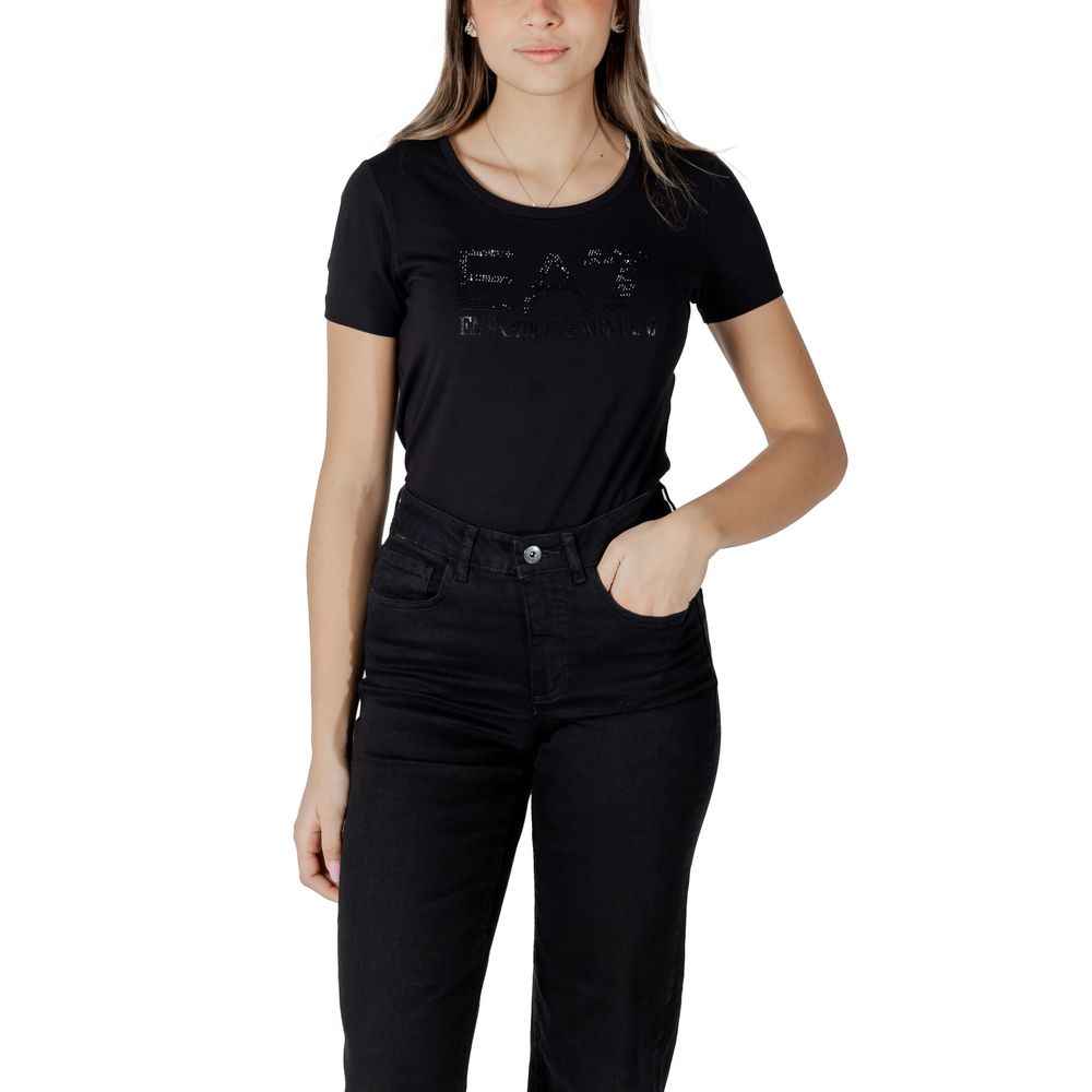 EA7 Emporio Armani Cotton T-Shirt - Black Size Medium