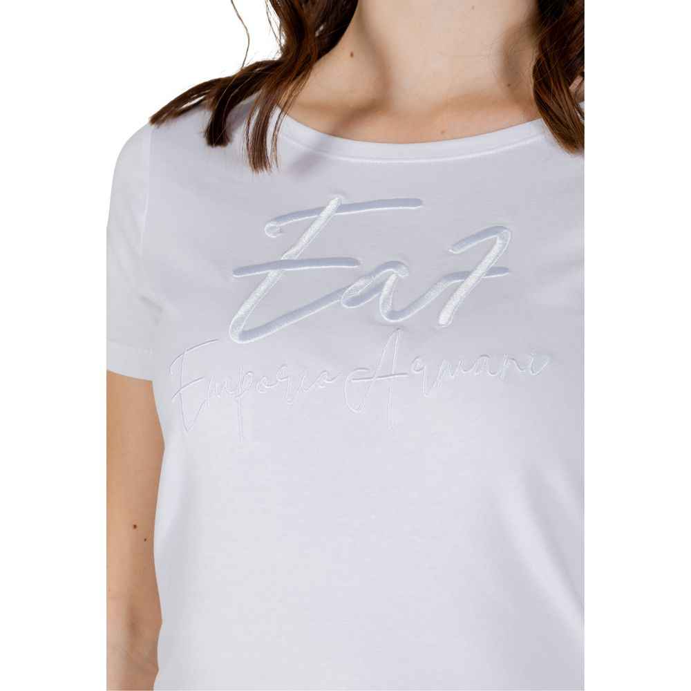 EA7 Emporio Armani White Cotton T-Shirt