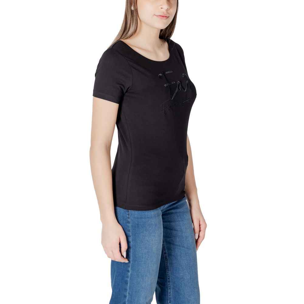 EA7 Emporio Armani Black Cotton T-Shirt