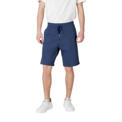 Replay Blue Cotton Bermuda