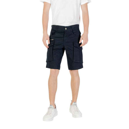 Replay Blue Cotton Bermuda