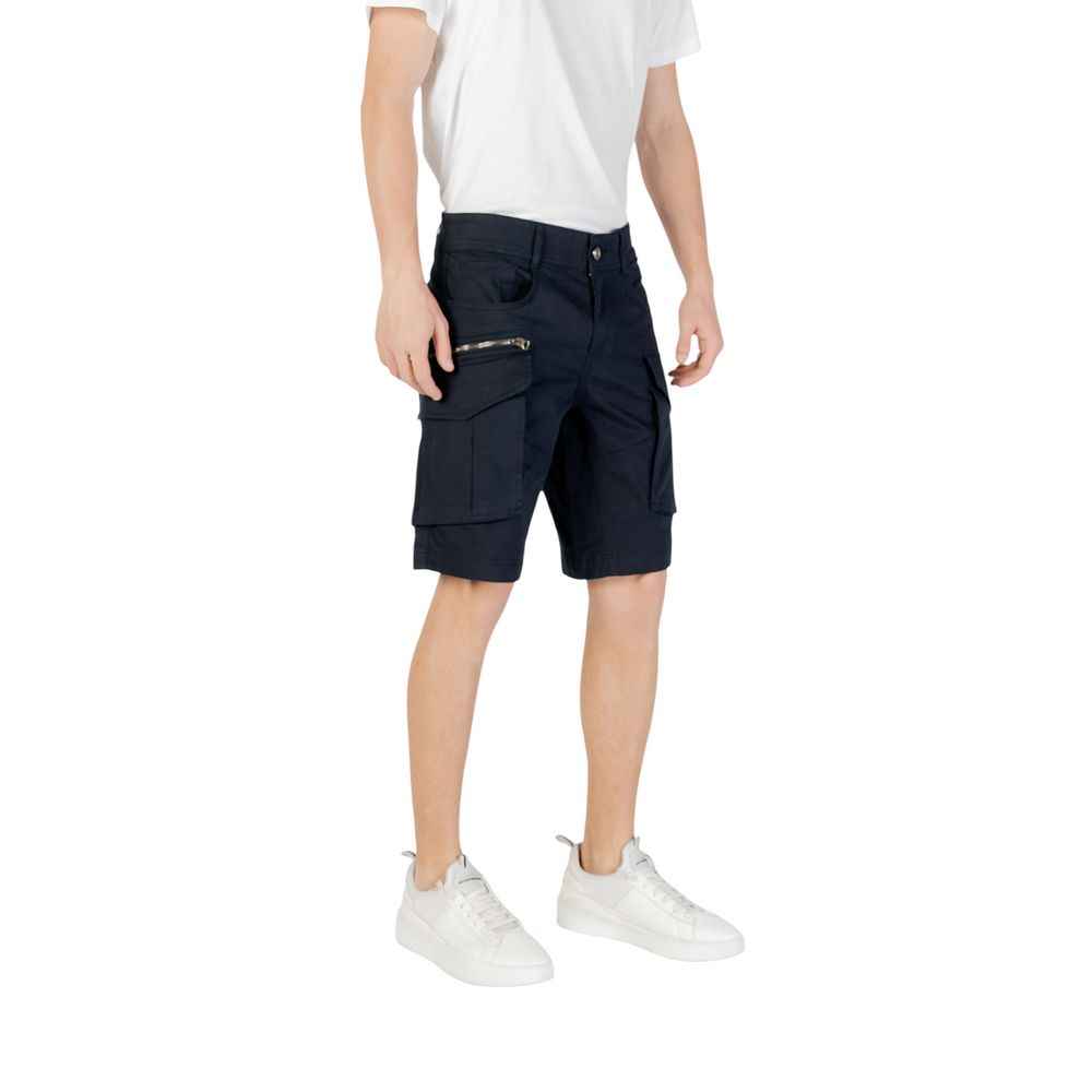 Replay Blue Cotton Bermuda