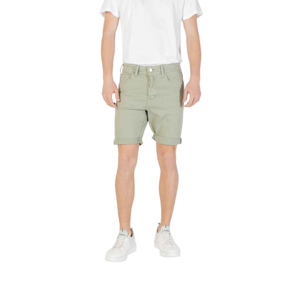 Replay Green Cotton Bermuda
