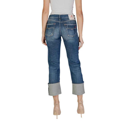Replay Blue Cotton Bootcut Jean