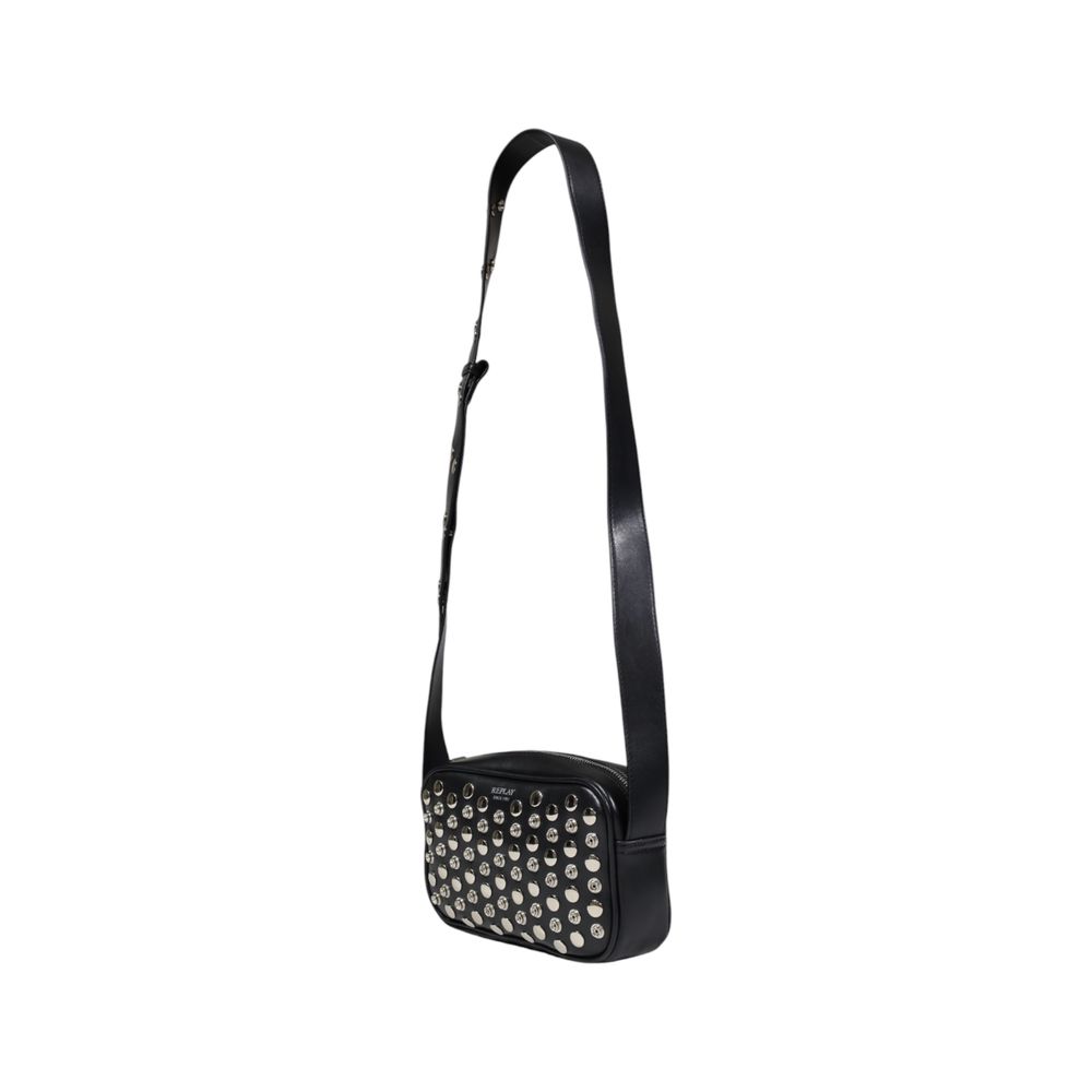 Replay FW3715 Polyester Fabric Handbag - Black/Small