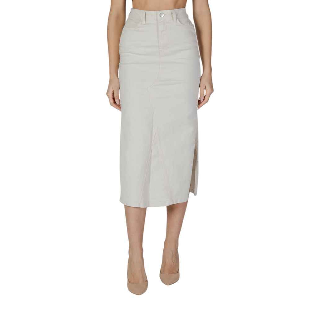 Vila Clothes Cream Cotton Long