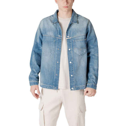 Replay Light Blue Cotton Shirt