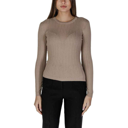 Vila Kleding Gerecyclede Polyester Sportkleding - Beige