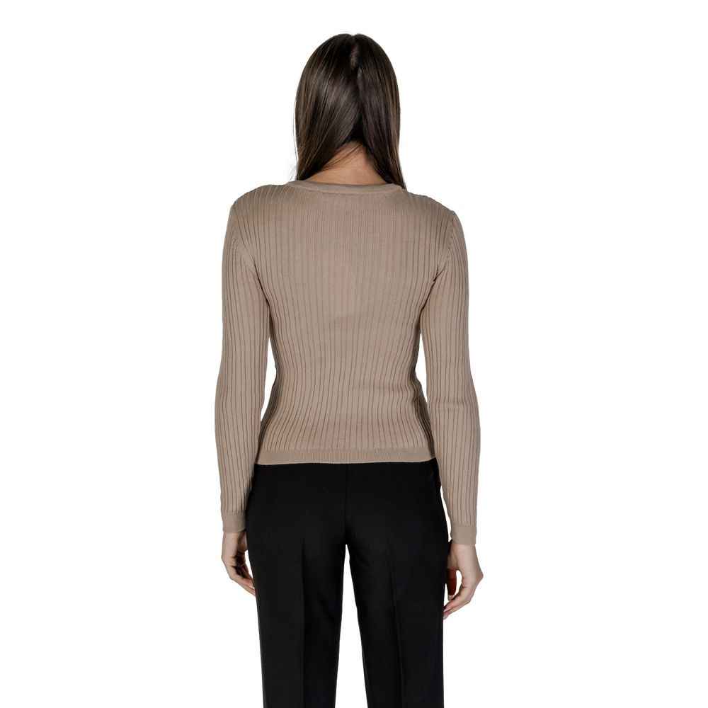 Vila Kleding Gerecyclede Polyester Sportkleding - Beige