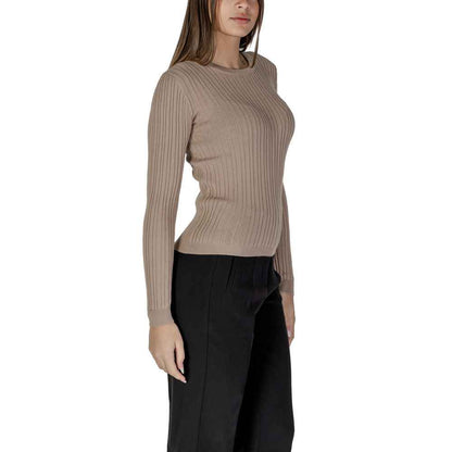 Vila Kleding Gerecyclede Polyester Sportkleding - Beige
