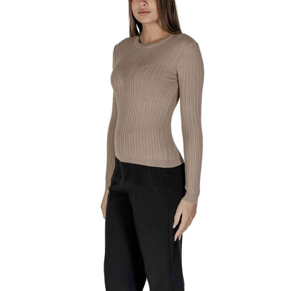 Vila Kleding Gerecyclede Polyester Sportkleding - Beige