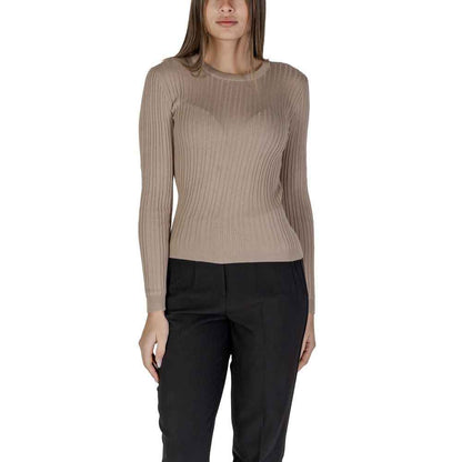Vila Kleding Gerecyclede Polyester Sportkleding - Beige