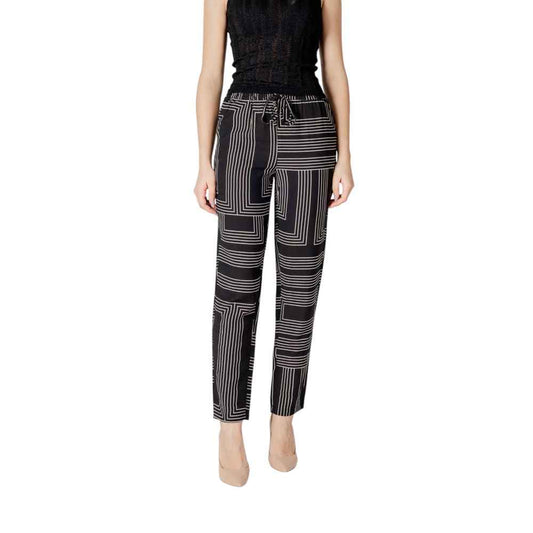 Jacqueline De Yong Black Viscose Pant