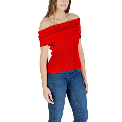 Only Red Polyester Sweater