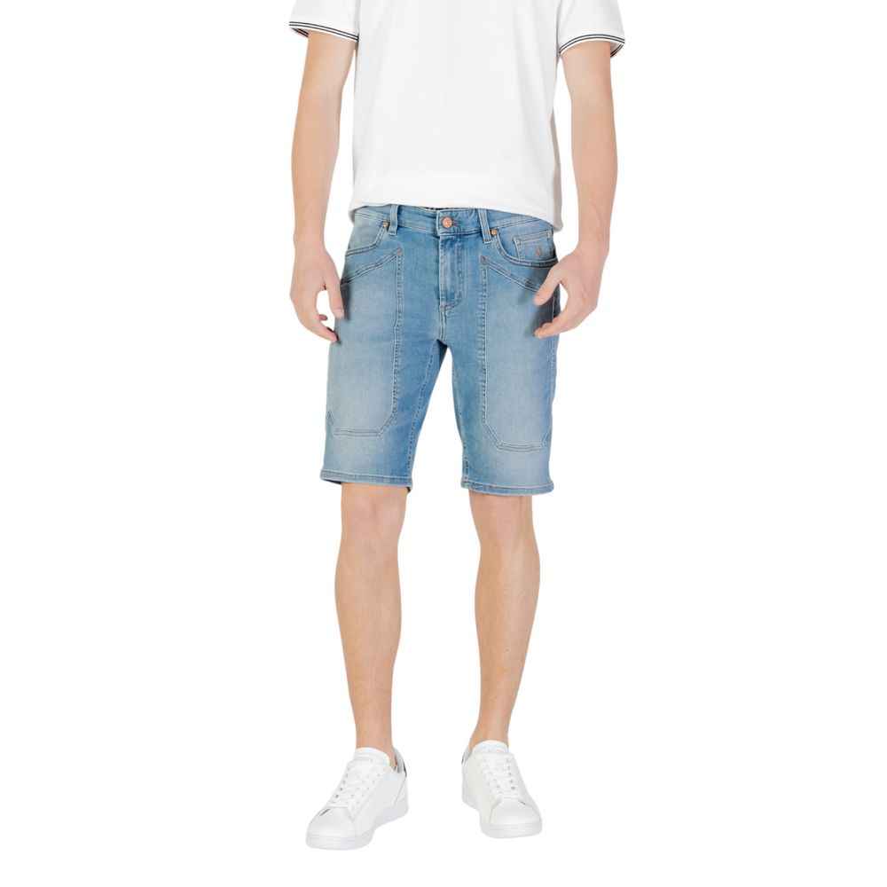 Jeckerson Light Blue Cotton Bermuda