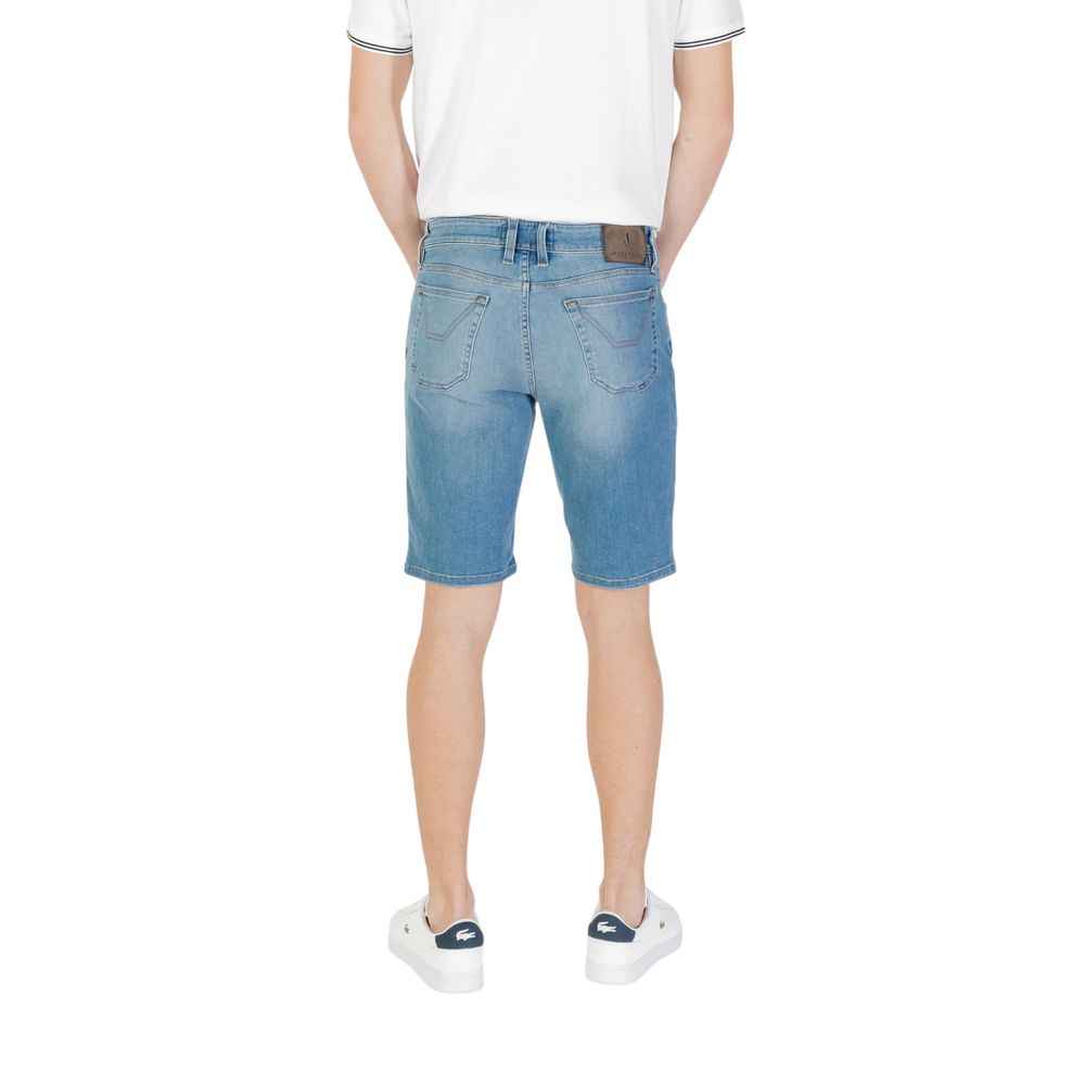 Jeckerson Light Blue Cotton Bermuda