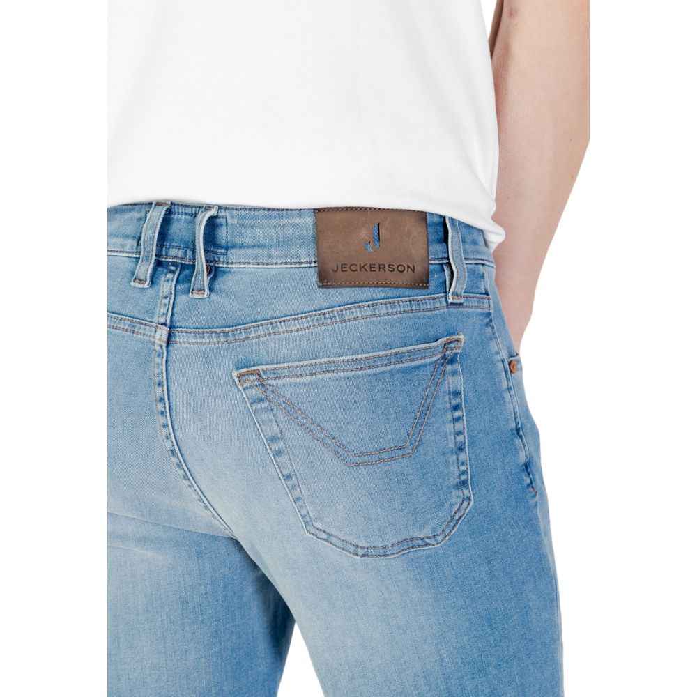 Jeckerson Light Blue Cotton Bermuda