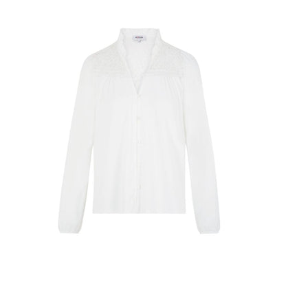 Morgan De Toi Long Sleeve Shirt Polyester - White/Regular