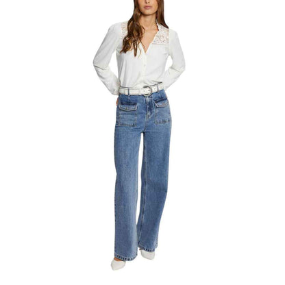 Morgan De Toi White Polyester Shirt