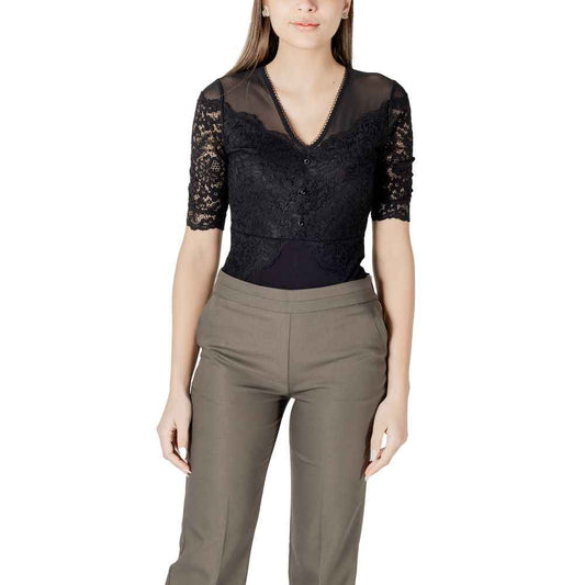 Morgan De Toi Black Viscose Bodysuit
