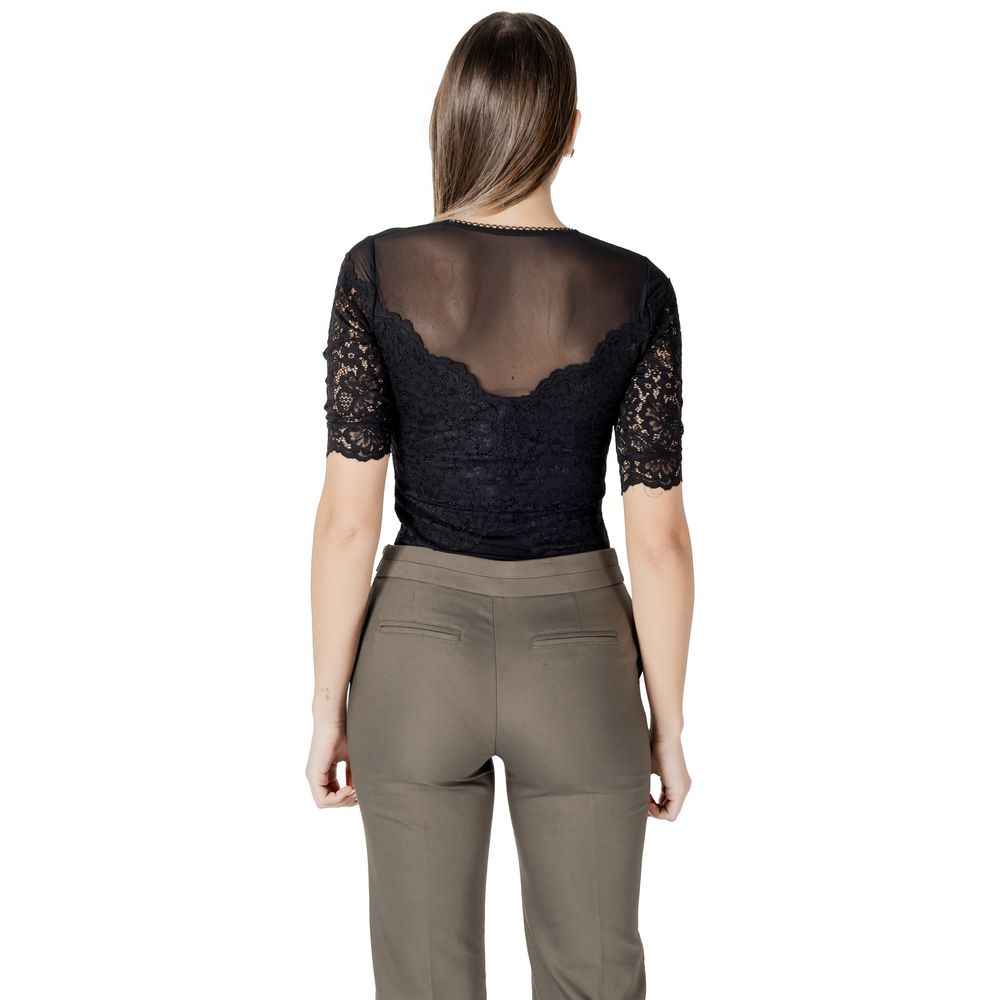 Morgan De Toi Black Viscose Bodysuit