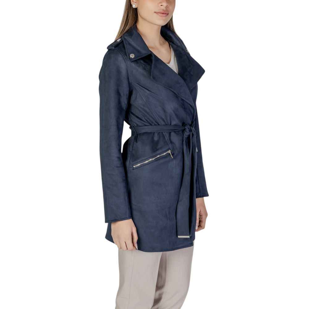 Morgan De Toi Blue Polyester Coat