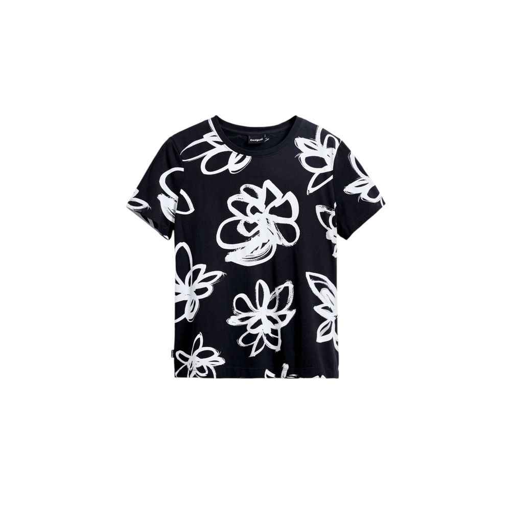 Desigual Black Cotton T-Shirt