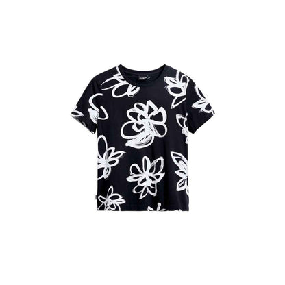 Desigual Black Cotton T-Shirt