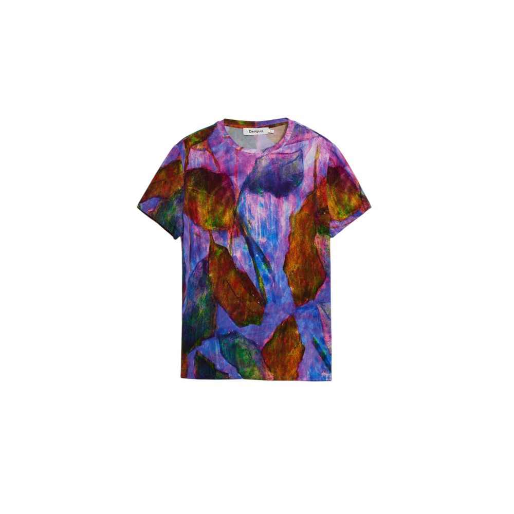 Desigual Purple Viscose T-Shirt