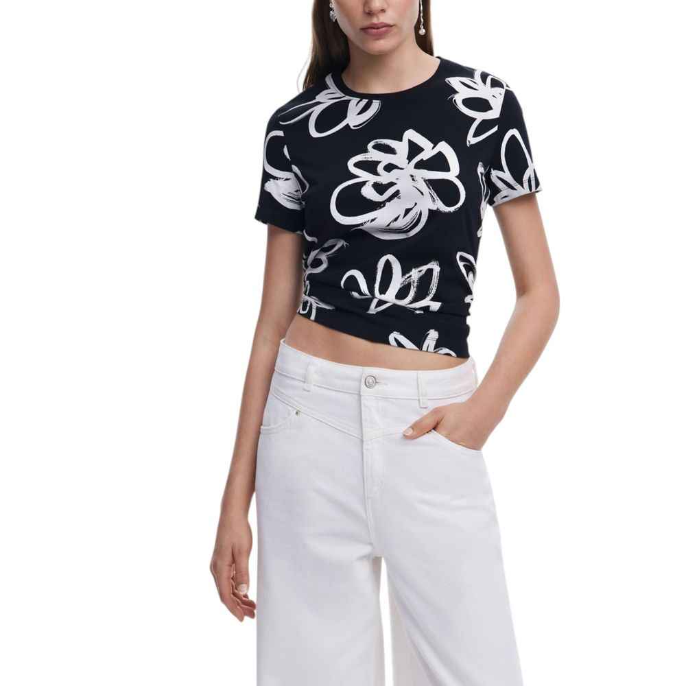 Desigual Black Cotton T-Shirt