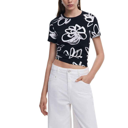 Desigual Black Cotton T-Shirt