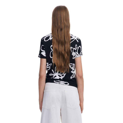 Desigual Black Cotton T-Shirt