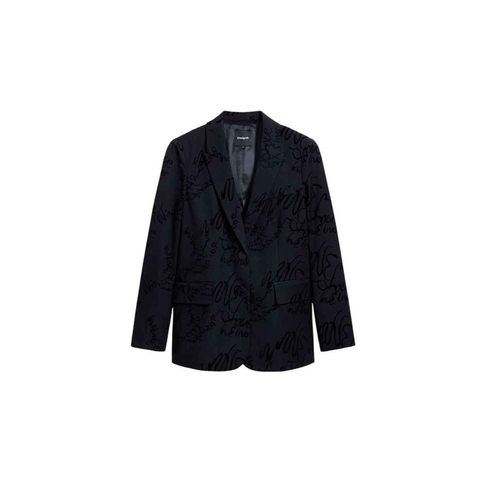 Desigual Black Polyester Blazer