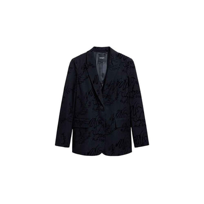 Desigual Black Polyester Blazer
