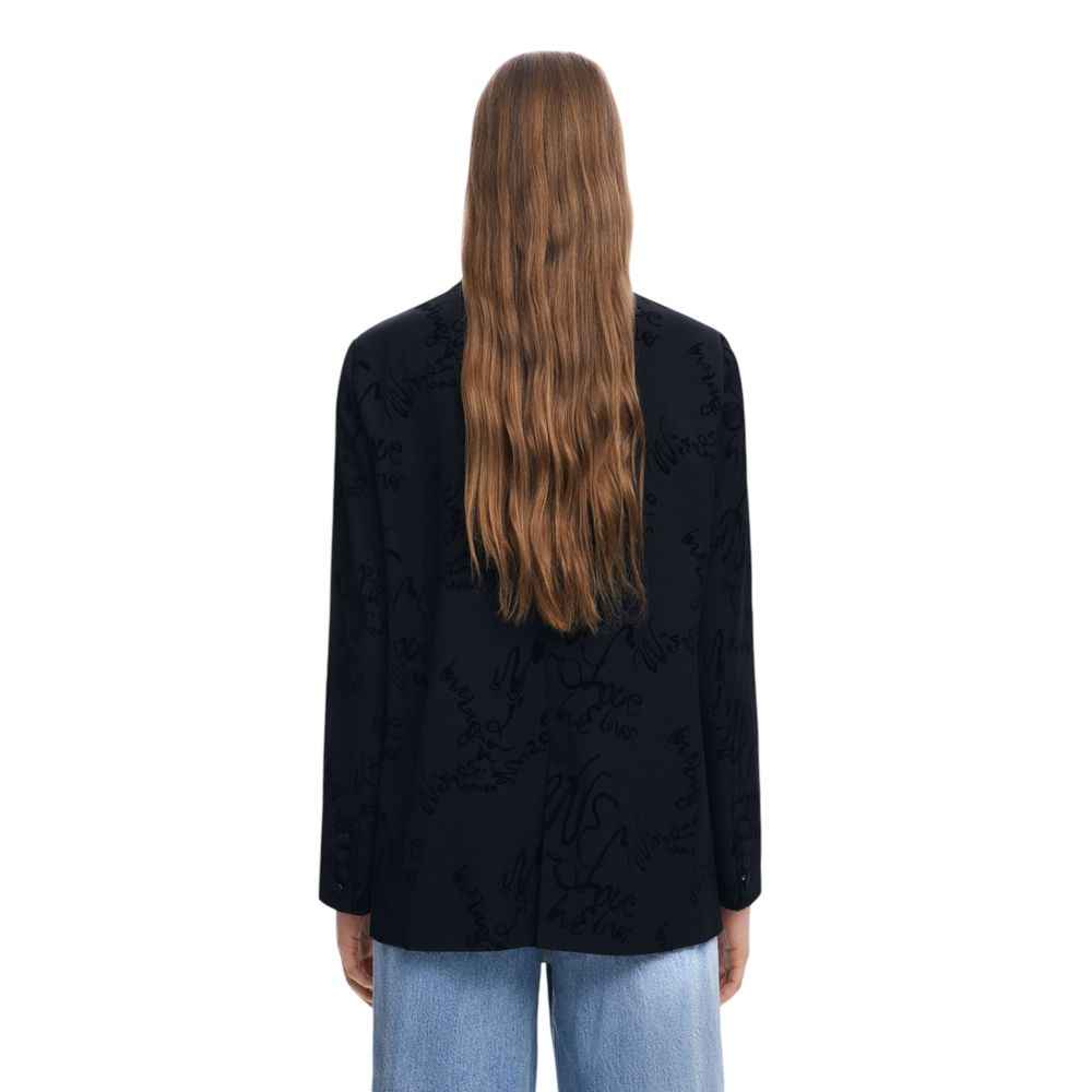 Desigual Black Polyester Blazer